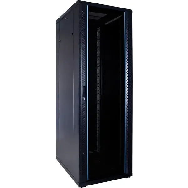 DSIT | 37U server cabinet unassembled with glass door 600x800x1800mm (WxDxH)