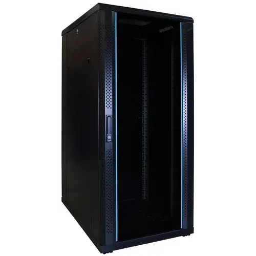 DSIT | 27U serverkast met glazen deur 600x800x1400mm (BxDxH)