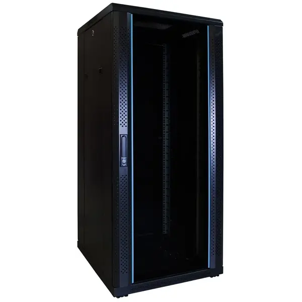 DSIT | 27U server cabinet with glass door 600x600x1400mm (WxDxH)