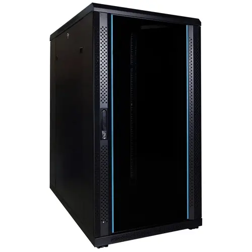 DSIT | 22U serverkast met glazen deur 600x800x1200mm (BxDxH)