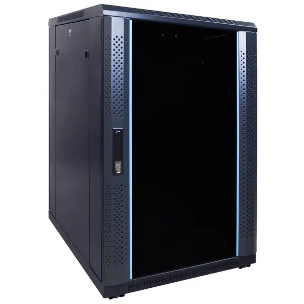 DSIT | 18U server cabinet unassembled with glass door 600x800x1000mm (WxDxH)