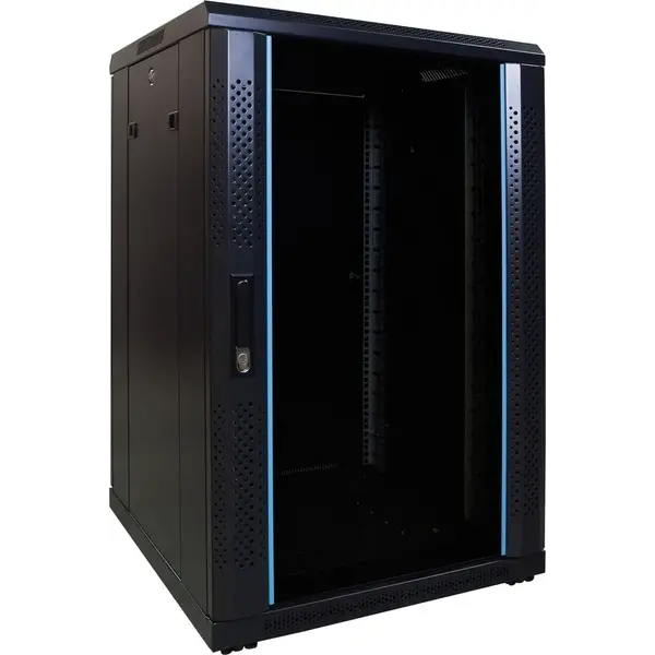 DSIT | Baie serveur 18U avec porte vitrée 600x600x1000mm (LxPxH)