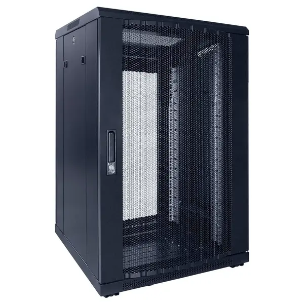 DSIT | 18U serverkast met geperforeerde deur 600x600x1000mm (BxDxH)