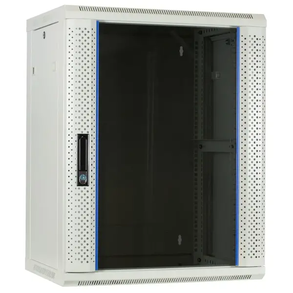 DSIT | 15U wandkast met glazen deur 600x450x770mm (BxDxH)