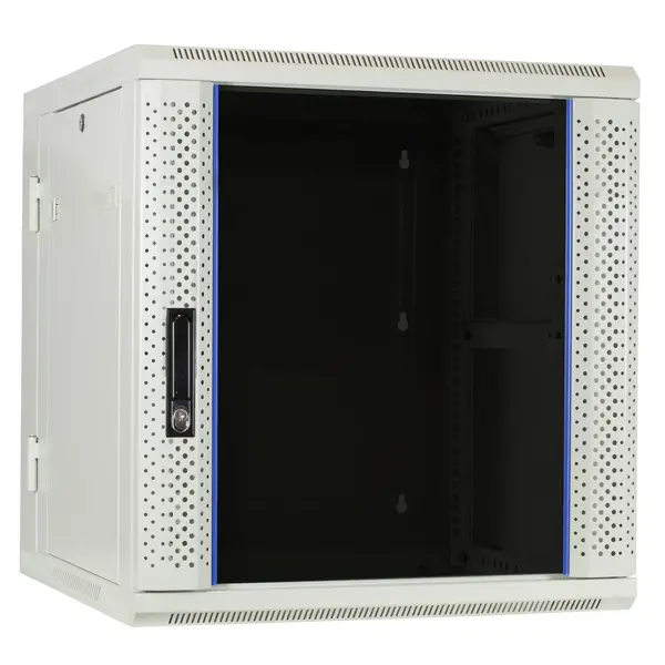 DSIT | 12U wandkast (kantelbaar) met glazen deur 600x600x635mm (BxDxH)