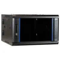 DSIT | Armoire murale 12U (inclinable) avec porte en verre 600x600x635mm (LxPxH)