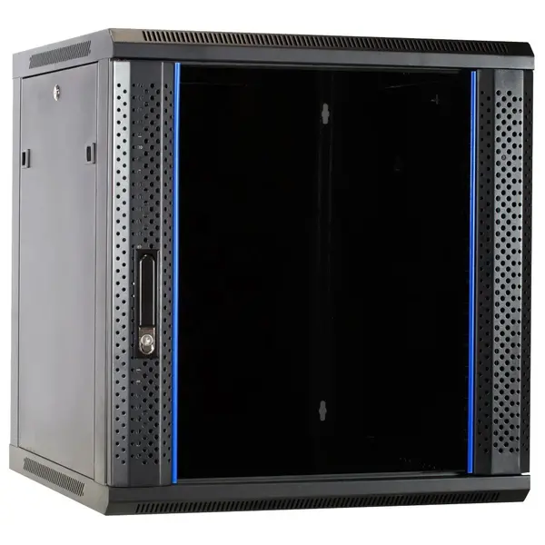 DSIT | 12U mini serverkast met glazen deur 600x600x720mm (BxDxH)