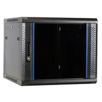 DSIT | Armoire murale 9U non montée avec porte en verre 600x600x500mm (LxPxH)