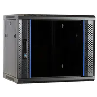DSIT | 9U wandkast ongemonteerd met glazen deur 600x450x500mm (BxDxH)