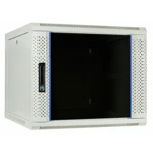 DSIT | 9U wall cabinet with glass door 600x600x500mm (WxDxH)