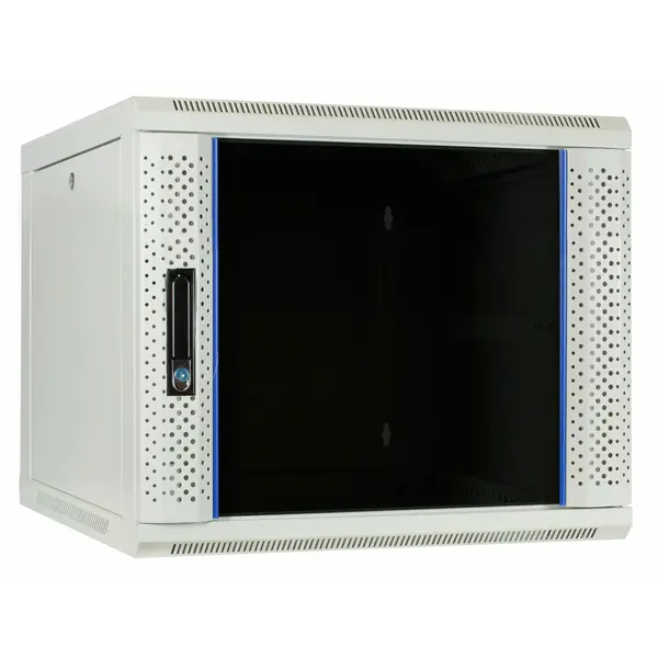 DSIT | 9U wandkast met glazen deur 600x600x500mm (BxDxH)