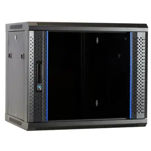 DSIT | 9U wall cabinet with glass door 600x450x500mm (WxDxH)