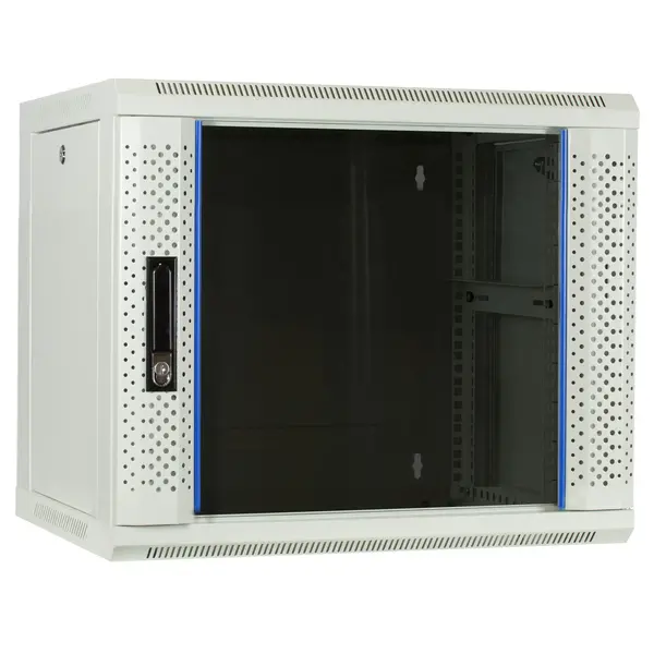 DSIT | Armoire murale 9U avec porte vitrée 600x450x500mm (LxPxH)