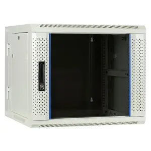 DSIT | 9U wall cabinet (tiltable) with glass door 600x600x500mm (WxDxH)