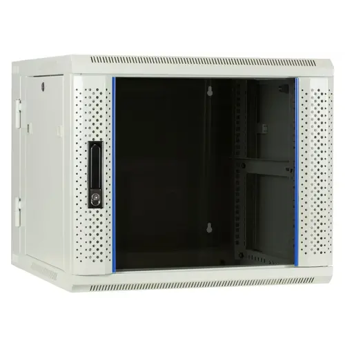 DSIT | 9U wall cabinet (tiltable) with glass door 600x600x500mm (WxDxH)