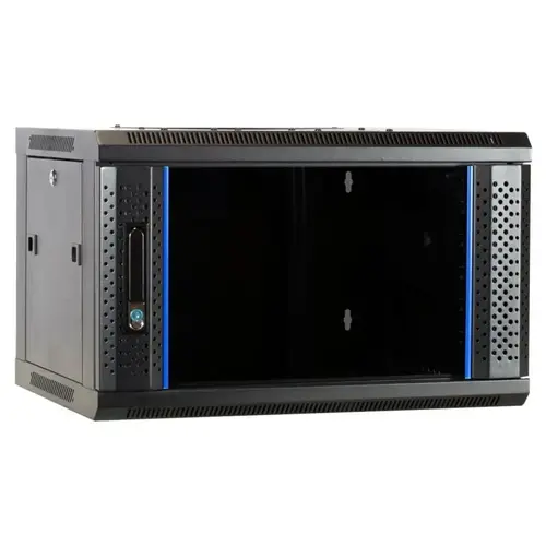 DSIT | 6U wall cabinet with glass door 600x450x368mm (WxDxH)