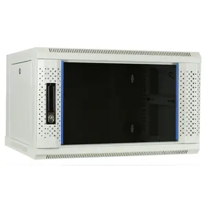 DSIT | 6U wall cabinet with glass door 600x450x368mm (WxDxH)