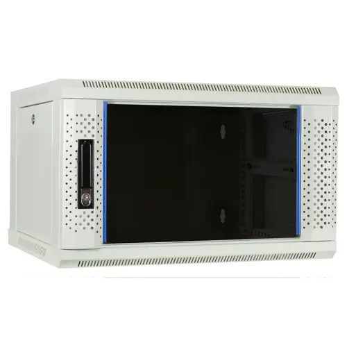 DSIT | 6U wall cabinet with glass door 600x450x368mm (WxDxH)