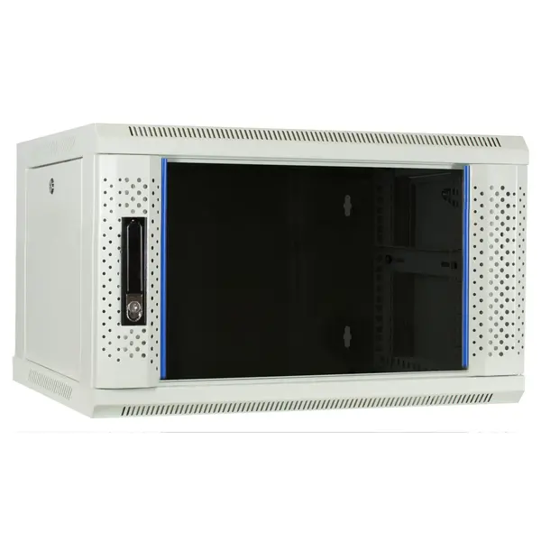 DSIT | 6U wandkast met glazen deur 600x450x368mm (BxDxH)