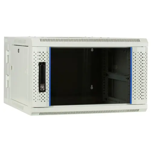 DSIT | 6U wall cabinet (tiltable) with glass door 600x600x368mm (WxDxH)