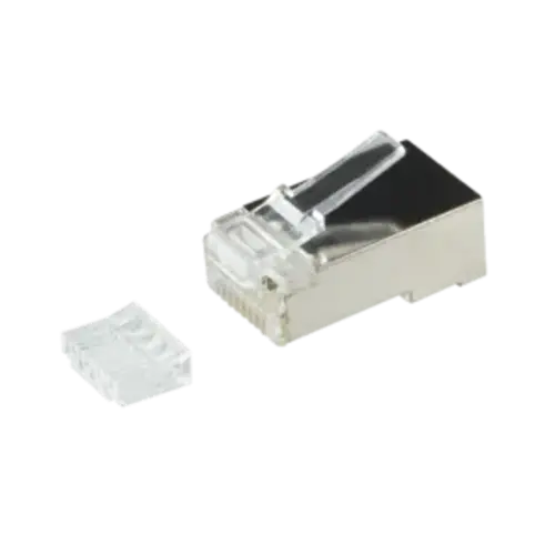 DSIT | CAT6A Connector RJ45 + Hulpstukje - Shielded - voor soepele kern