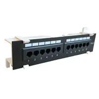 DSIT | CAT6 UTP Wallmount Patch Panel - 12 ports