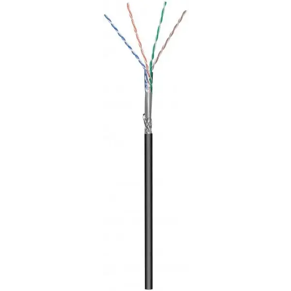 DSIT | CAT6 S/FTP outdoor cable on reel flexible | Colour: Black | CCA