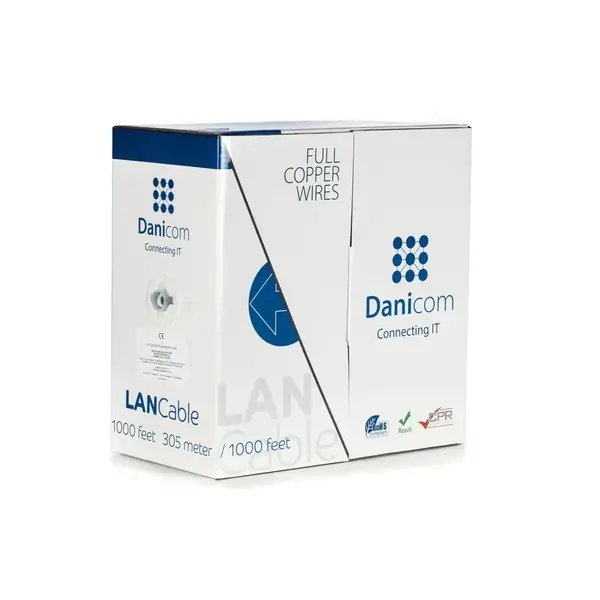 Danicom Danicom | CAT6 UTP kabel op rol soepel | PVC (Fca)