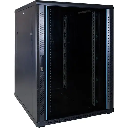 DSIT | 22U serverkast met glazen deur 800x1000x1200mm (BxDxH)