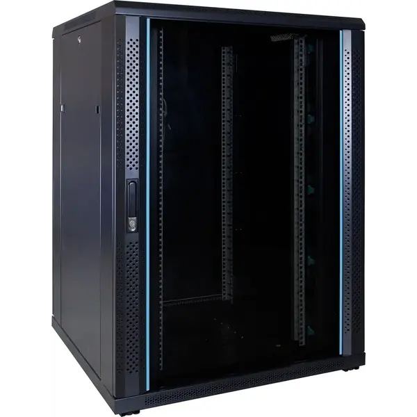 DSIT | Baie serveur 22U avec porte vitrée 800x800x1200mm (LxPxH)