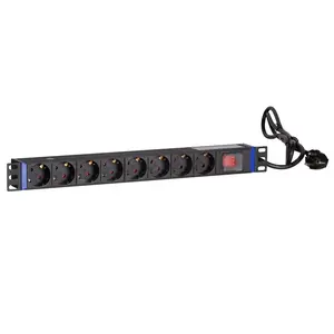 DSIT | 19-inch 8-way socket with switch DSIT | 19-inch 8-way socket with switch