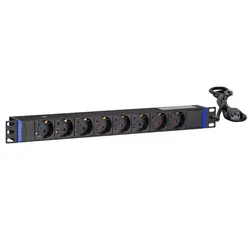 DSIT | 19 inch 8 voudige stekkerdoos met C14 stekker