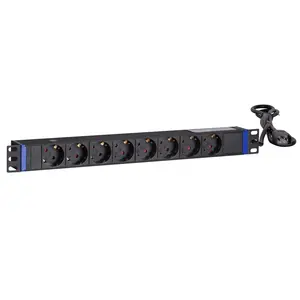 DSIT | 19 inch 8 voudige stekkerdoos met C14 stekker