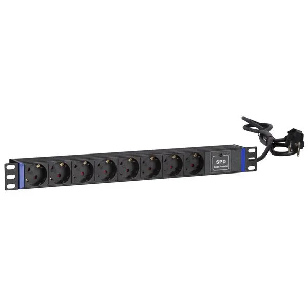 DSIT | 19 inch 8 voudige stekkerdoos - Surge Protection Device