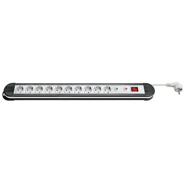 DSIT | 10-way power strip with surge protection 1.50m white