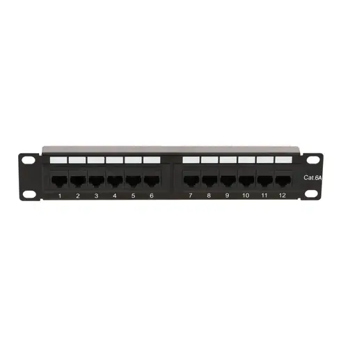 DSIT | 10 Inch CAT6a UTP patch panel - 12 port