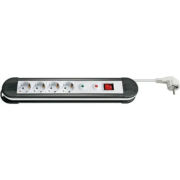 DSIT | 4-fold power strip with surge protection 1.50m