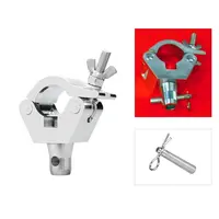 GUIL GUIL | ABZ-13 | half coupler with tapered truss adapter (ref. TQN) | including key and lock spring | aluminium | width: 50mm | diameter: 45-52 mm tubes | load capacity: 300kg - Copy