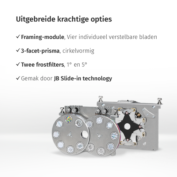 JB-Lighting* JB-Lighting | P10  | Profielspot LED Movinghead  |  330W  | led-bron | CMY-kleurenmenging | 4.4° - 60° | 29dB-A | 18 gobo's | 18KG