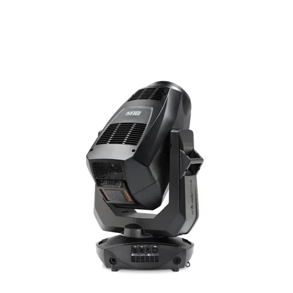 JB-Lighting | M18 | Projecteur à profil LED à tête mobile | 1 200 W | 30 000 lm | RGBAL | 28 dB(A) | 14 gobos | 6,5° - 54° | 32 kg | IRC ≥ 96 JB-Lighting* JB-Lighting | M18 | Projecteur à profil LED à tête mobile | 1 200 W | 30 000 lm | RGBAL | 28 dB(A) | 14 gobos | 6,5° - 54° | 32 kg | IRC ≥ 96
