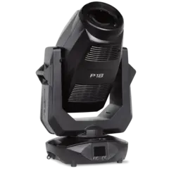 JB-Lighting | P18 | Projecteur à profil LED à tête mobile | 1 100 W | 23 000 – 40 000 lm | CMY | 28 dB(A) | 14 gobos | 6,5° - 54° | 32 kg | IRC ≥ 91 - ≥ 70