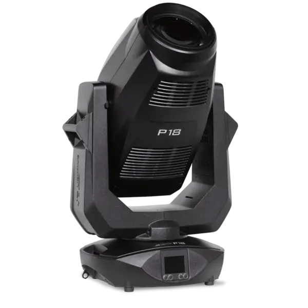 JB-Lighting | P18 | Projecteur à profil LED à tête mobile | 1 100 W | 23 000 – 40 000 lm | CMY | 28 dB(A) | 14 gobos | 6,5° - 54° | 32 kg | IRC ≥ 91 - ≥ 70 JB-Lighting* JB-Lighting | P18 | Projecteur à profil LED à tête mobile | 1 100 W | 23 000 – 40 000 lm | CMY | 28 dB(A) | 14 gobos | 6,5° - 54° | 32 kg | IRC ≥ 91 - ≥ 70