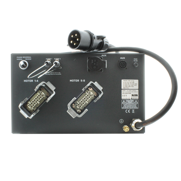 SRS Rigging | AHD8-LV | AHD Hoist control 8-channel | Type of control: Low Voltage | Input: 1x CEE32A-5p SRS Rigging* SRS Rigging | AHD8-LV | AHD Hoist control 8-channel | Type of control: Low Voltage | Input: 1x CEE32A-5p