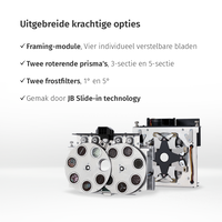 JB-Lighting | P15 HCRI | Profielspot LED Movinghead | 1000W | High-CRI led-bron | 25.000lm | CMY | 29dB-A | 12 gobo's | 5.7° - 60° | 24KG | CRI ≥90 JB-Lighting* JB-Lighting | P15 HCRI | Profielspot LED Movinghead | 1000W | High-CRI led-bron | 25.000lm | CMY | 29dB-A | 12 gobo's | 5.7° - 60° | 24KG | CRI ≥90