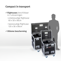 JB-Lighting* JB-Lighting | P18 | Projecteur à tête mobile LED | 1 100 W | 23 000 – 40 000 lm | CMY | 28 dB(A) | 6 gobos | 13°-65° | 30 kg | IRC ≥ 92 - ≥ 70