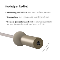 JAG microphones | 801021 | X6A | Microphone à une oreille | Couleur : Beige JAG-microphones* JAG microphones | 801021 | X6A | Microphone à une oreille | Couleur : Beige