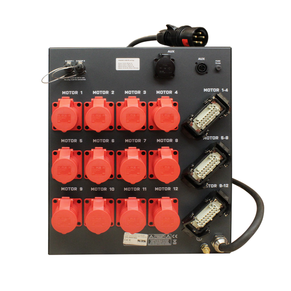 SRS Rigging | AHD12-WDV | AHD Draadloze takelsturing 12-kanaals | Type sturing: Direct Voltage | Input: 1x CEE32A-5p of 1x CEE63A-5p SRS Rigging* SRS Rigging | AHD12-WDV | AHD Draadloze takelsturing 12-kanaals | Type sturing: Direct Voltage | Input: 1x CEE32A-5p of 1x CEE63A-5p