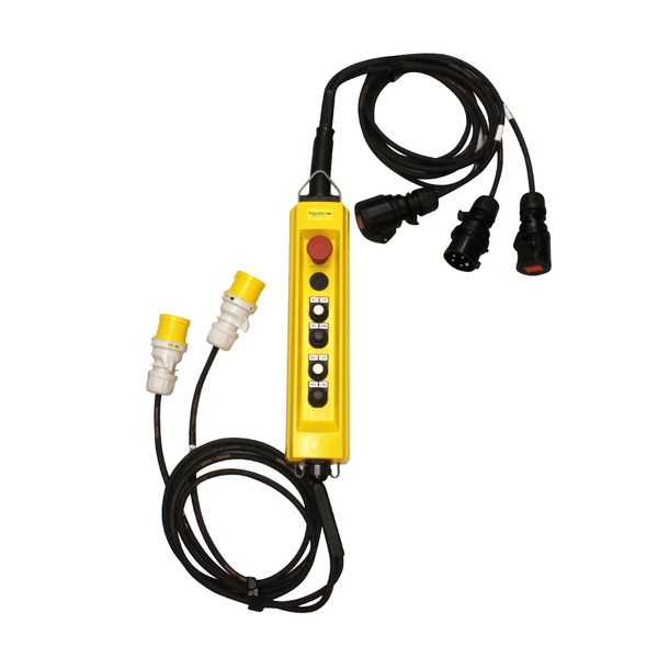 SRS Rigging* SRS Rigging | MCPH-LV | Yellowbox Hoist control 1- or 2-channel | Type of control: Low Voltage | Cable length: 2m | Input: 1x CEE16A-5p