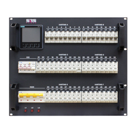SRS Power* SRS Power | PDU1251C6H2SxPR | Stroomverdeler 125A | Input 125A CEE | Output: 1x 32A CEE | 6x Harting 16-8 | 2x Shuko | 51xRCBO | 9U