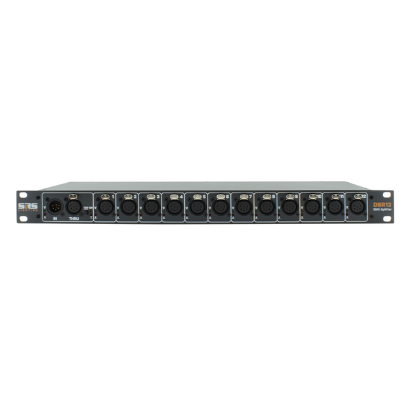 SRS Lighting | DSR12 | DMX splitter 12-channel | 19-inch | Power input: Powercon SRS Lighting* SRS Lighting | DSR12 | DMX splitter 12-channel | 19-inch | Power input: Powercon